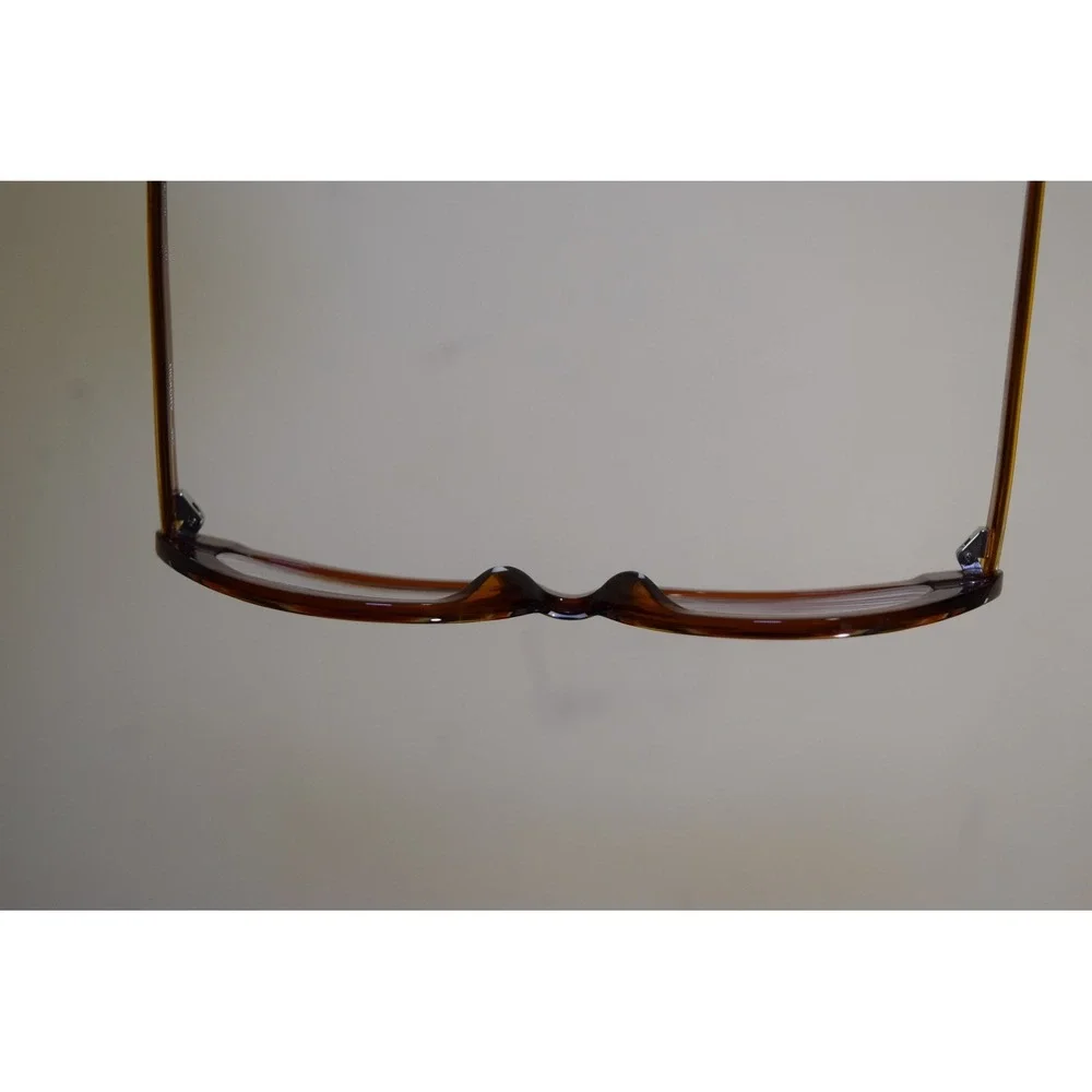 L.A. Eyeworks Hickory 937 0119 Cat Eye Eyeglasses Abyssinian Acetate Japan Wood